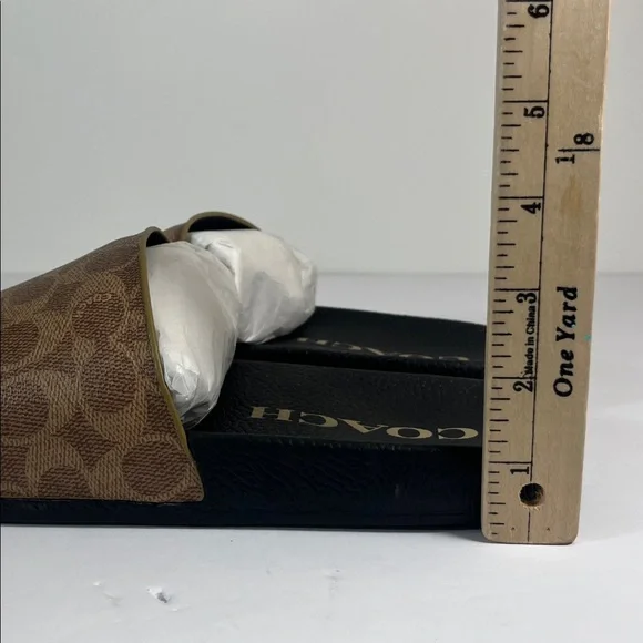 Coach Signature Udele Brown and Black Slides women’s size 11 - Picture 6 of 13